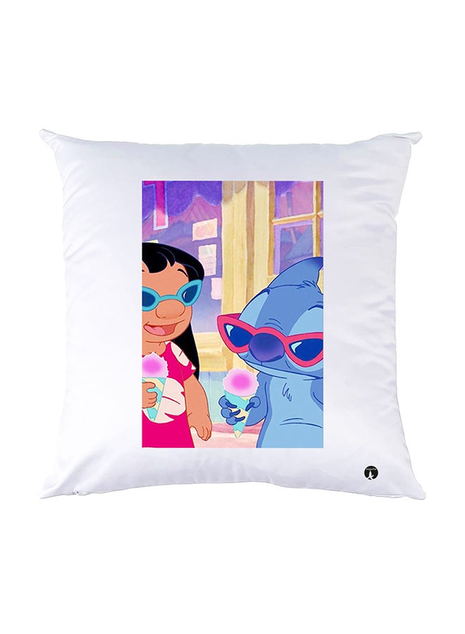 BP Printed Pillow White