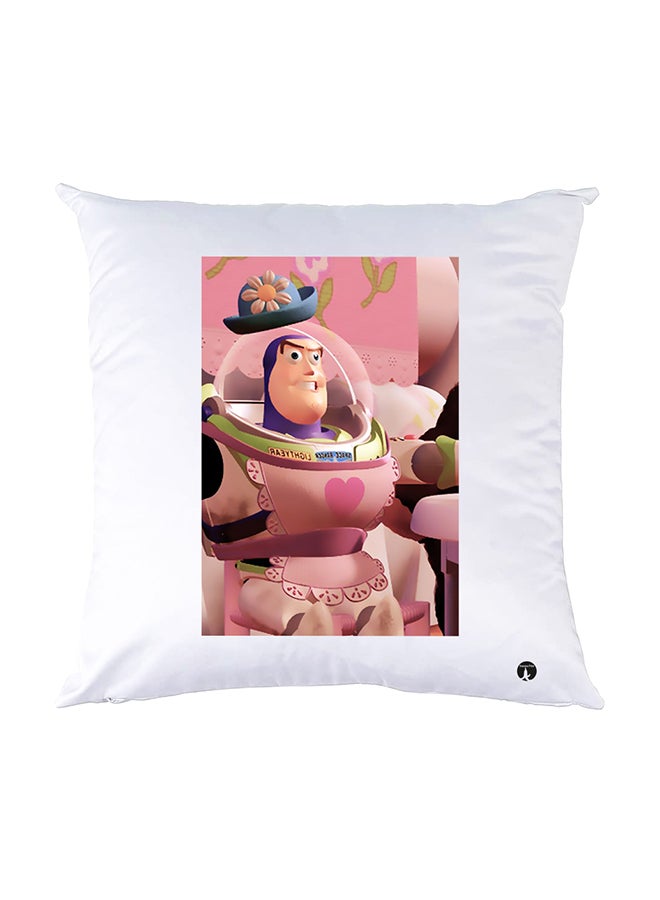 BP Printed Pillow White 30x30cm