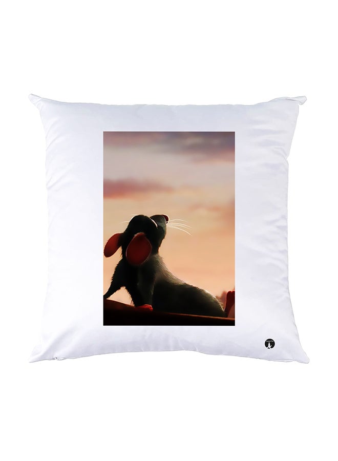 BP Printed Pillow White