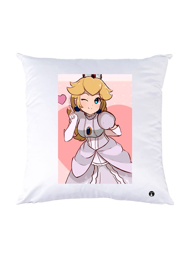 BP Printed Pillow White 30x30cm