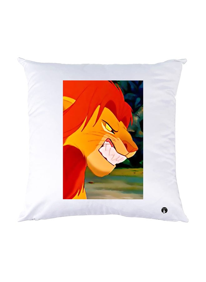BP Printed Pillow White 30x30cm