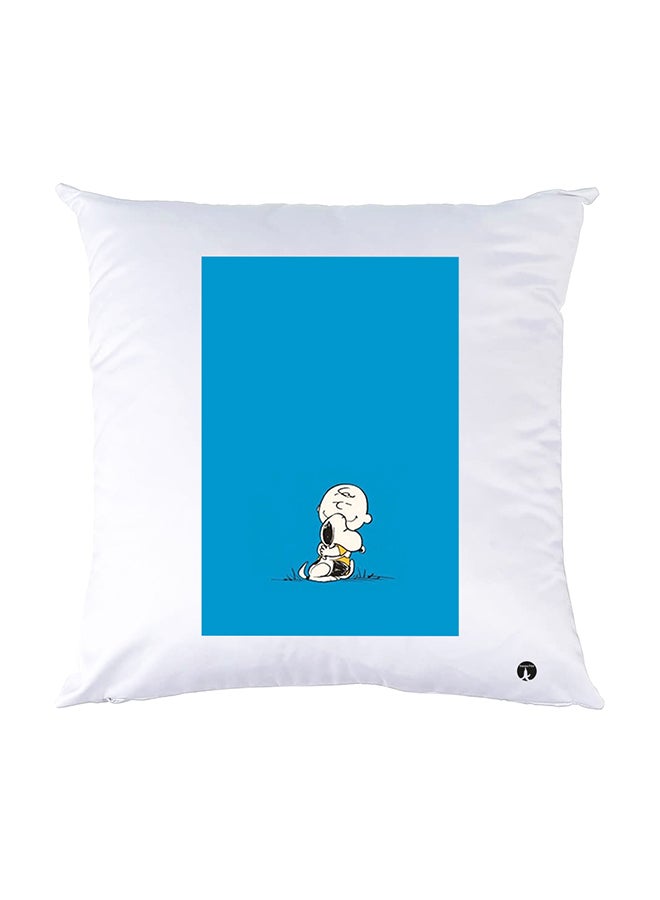 BP Printed Pillow White 30x30cm