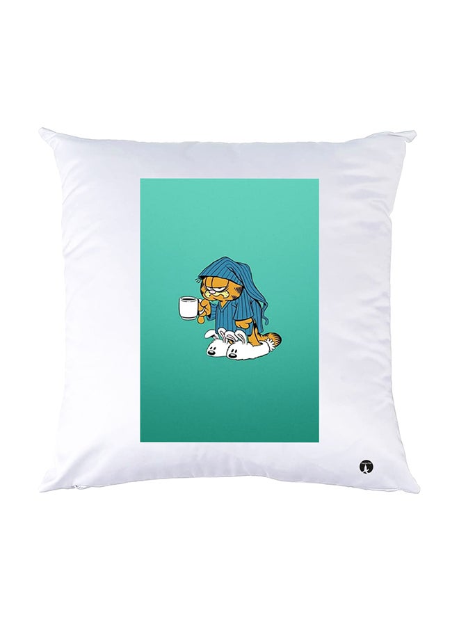 BP Printed Pillow White 30x30cm
