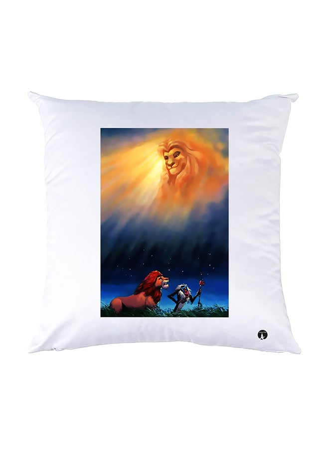 BP Printed Pillow White 30x30cm