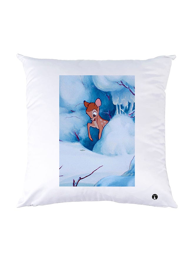 BP Printed Pillow White 30x30cm