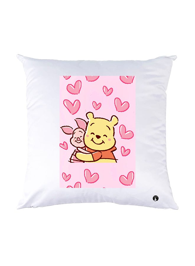 بي بي وسادة نوم مزينة بطبعات أبيض 30x30سم