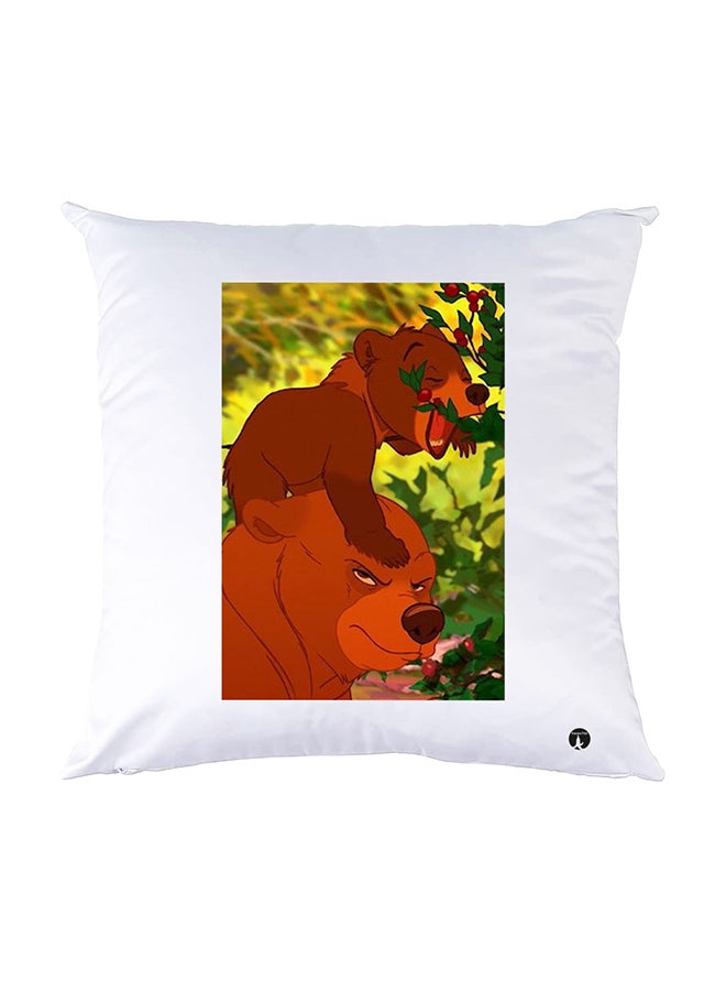 BP Printed Pillow White 30x30cm