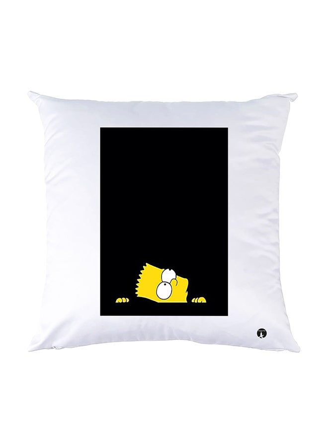 بي بي وسادة نوم مزينة بطبعات أبيض 30x30سم