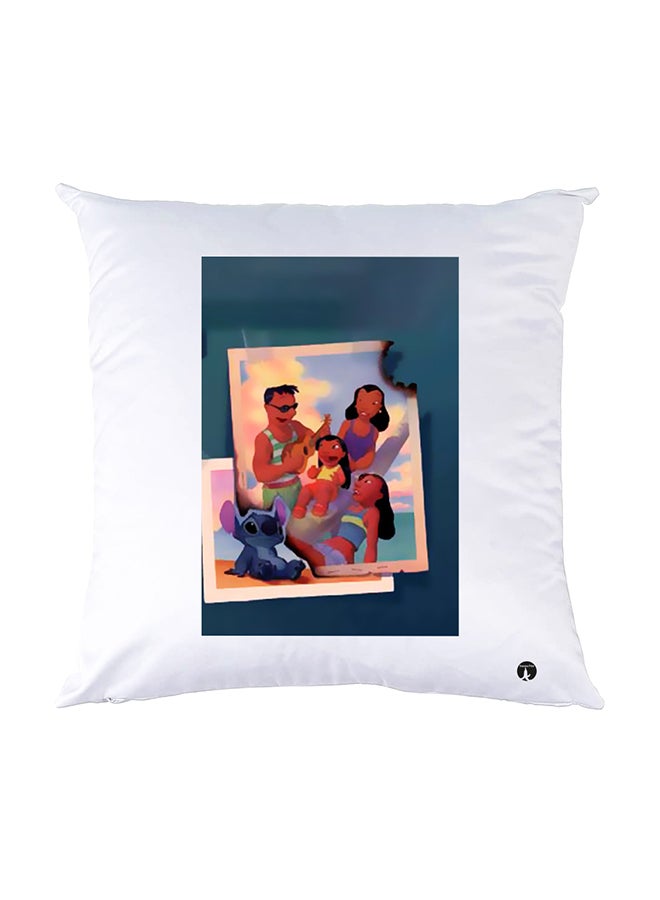 بي بي وسادة نوم مزينة بطبعات أبيض 30x30سم