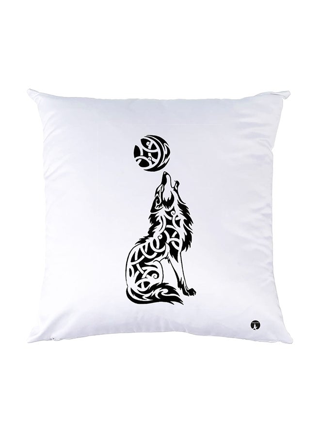 BP Printed Pillow White 30x30cm
