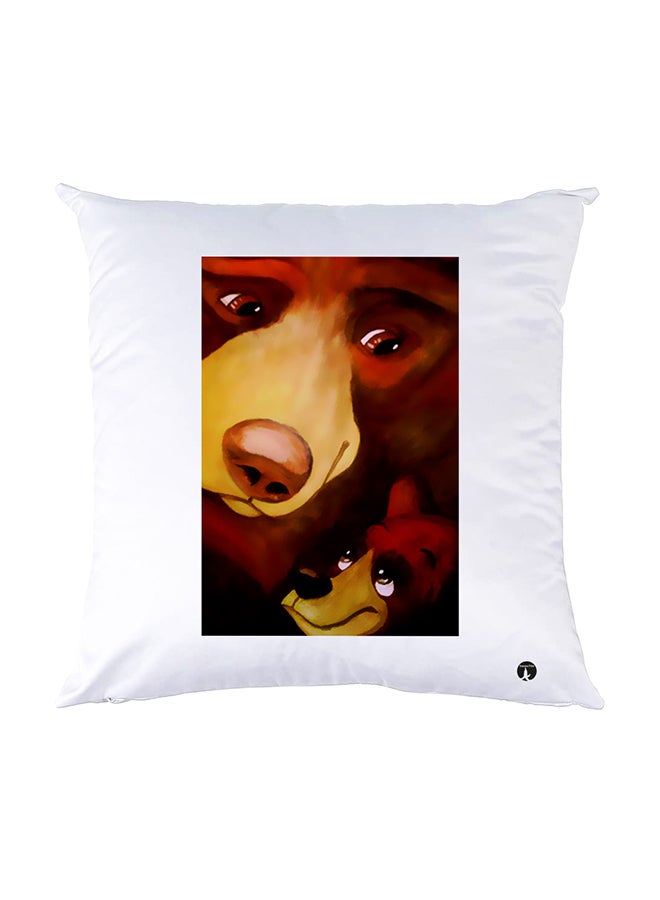 BP Printed Pillow White 30x30cm