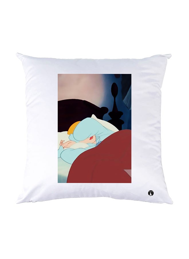 BP Printed Pillow White 30x30cm