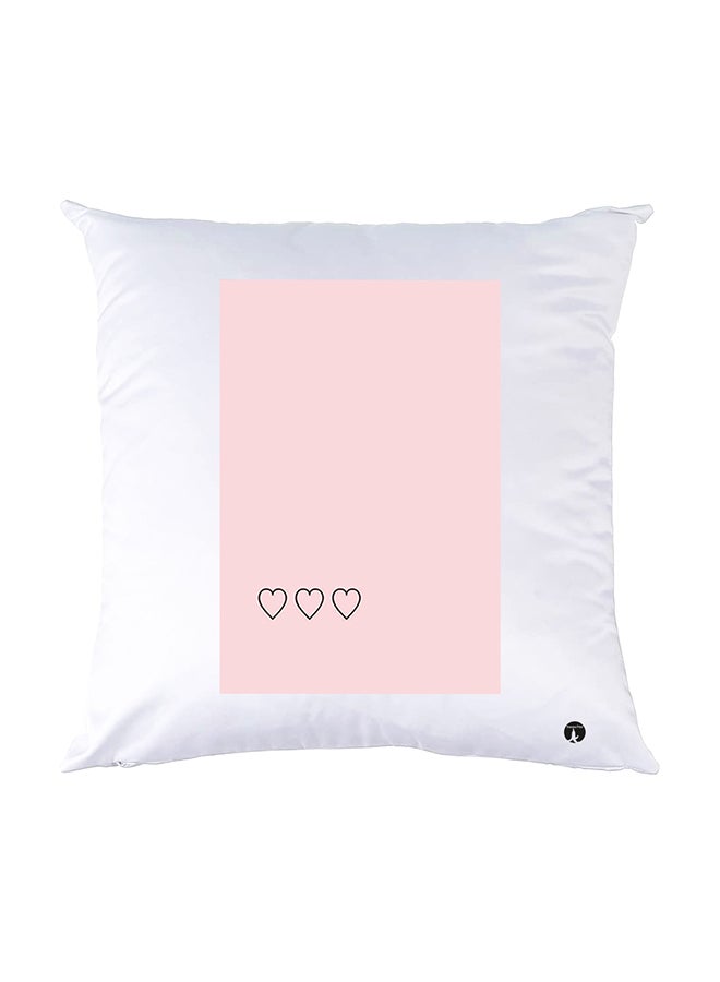 BP Printed Pillow White 30x30cm