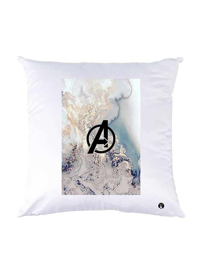 بي بي وسادة نوم مزينة بطبعات أبيض 30x30سم