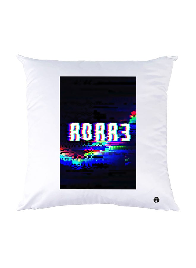 بي بي وسادة نوم مزينة بطبعات أبيض 30x30سم