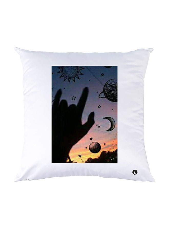 BP Printed Pillow White