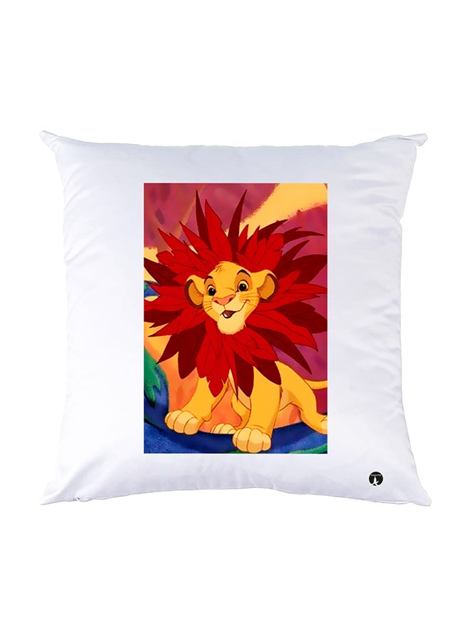 بي بي وسادة نوم مزينة بطبعات أبيض 30x30سم