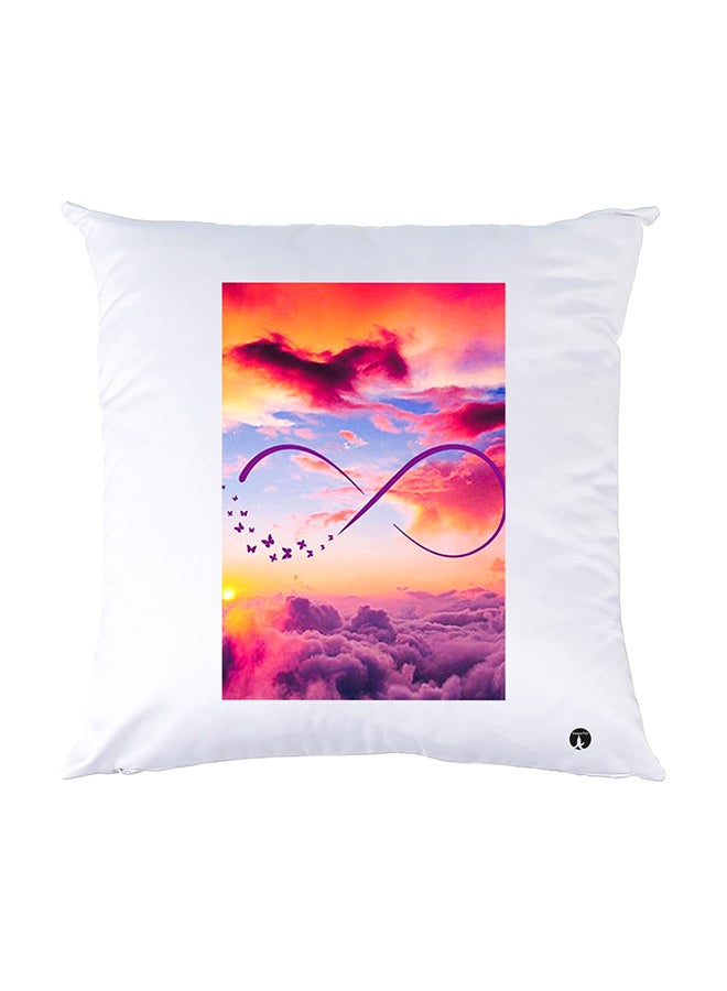BP Printed Pillow White 30x30cm
