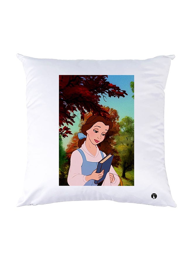 BP Printed Pillow White 30x30cm