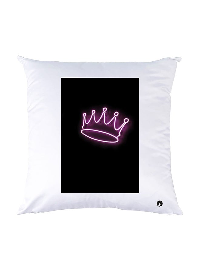 BP Printed Pillow White 30x30cm