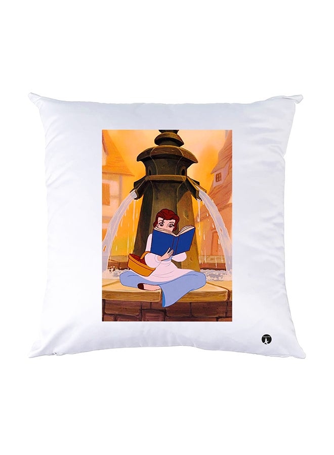 بي بي وسادة نوم مزينة بطبعات أبيض 30x30سم