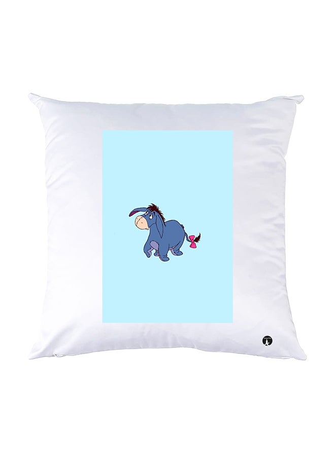 بي بي وسادة نوم مزينة بطبعات أبيض 30x30سم