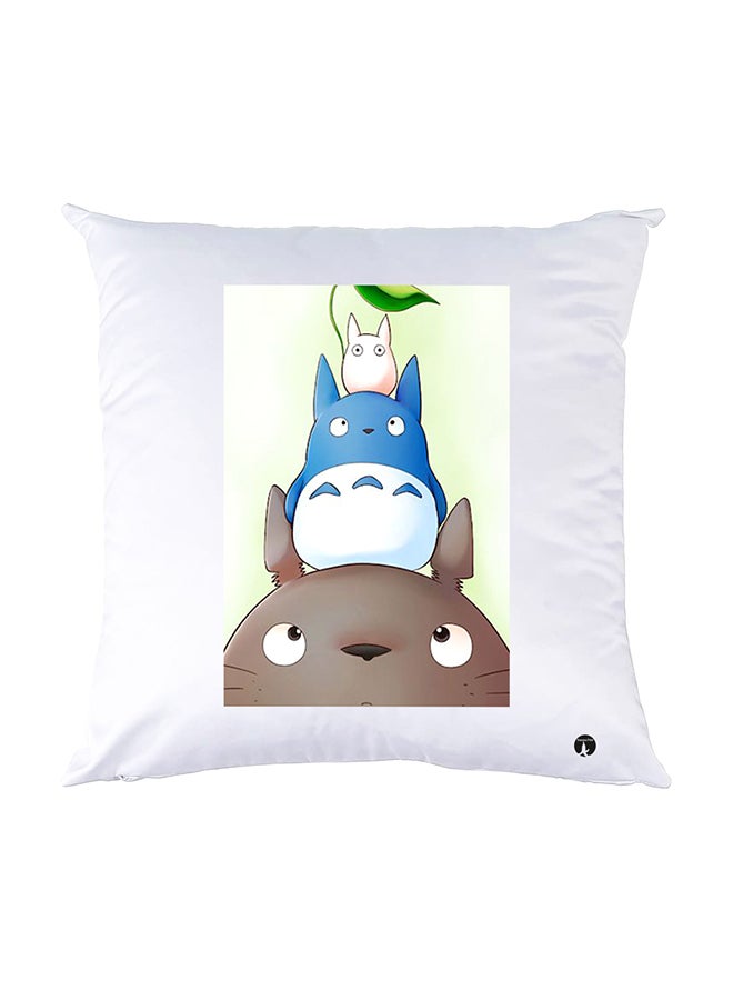 BP Printed Pillow White 30x30cm