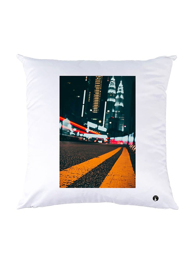 BP Printed Pillow White 30x30cm