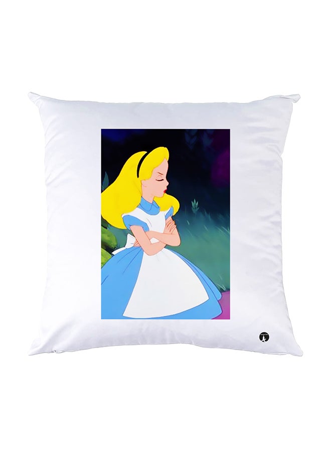 بي بي وسادة نوم مزينة بطبعات أبيض 30x30سم