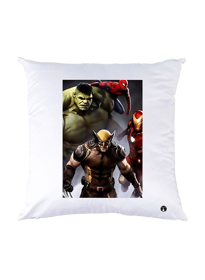 بي بي وسادة نوم مزينة بطبعات أبيض 30x30سم