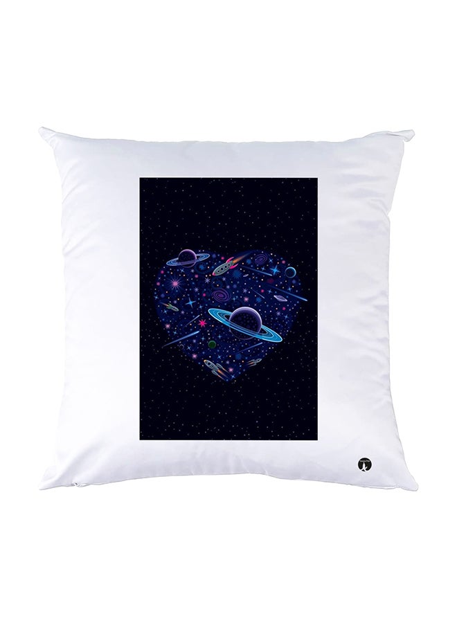 بي بي وسادة نوم مزينة بطبعات أبيض 30x30سم