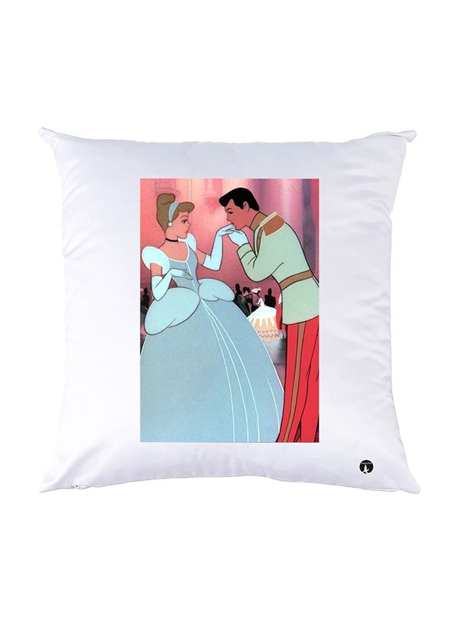 BP Printed Pillow White 30x30cm