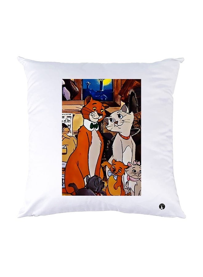 بي بي وسادة نوم مزينة بطبعات أبيض 30x30سم