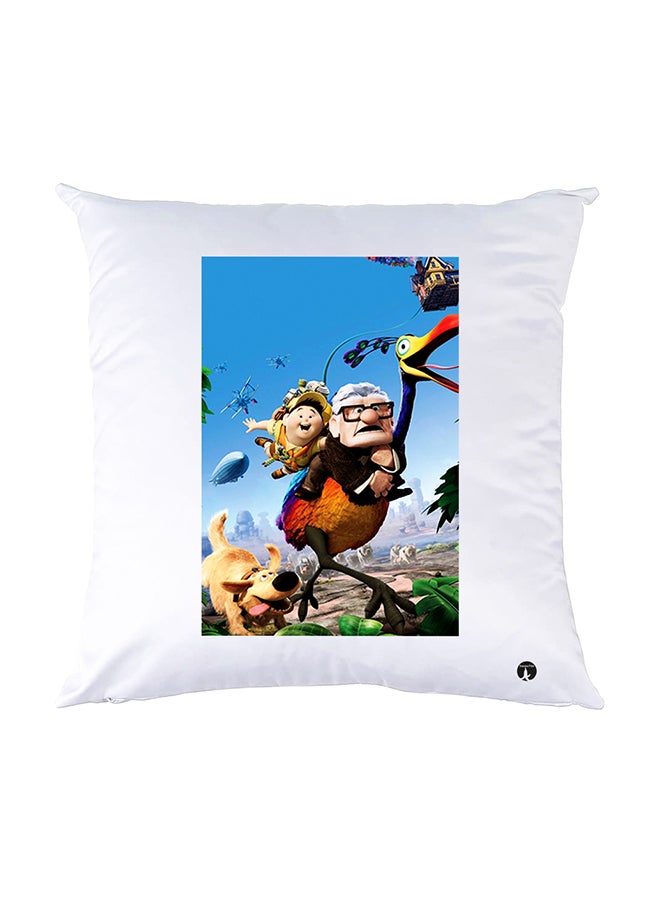 BP Printed Pillow White 30x30cm