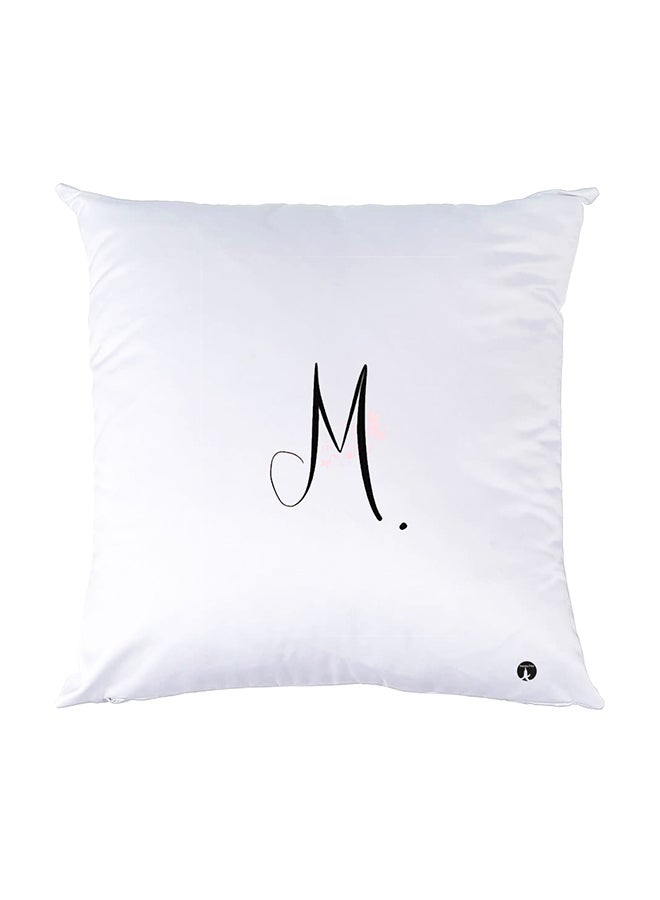 بي بي وسادة نوم مزينة بطبعات أبيض 30x30سم