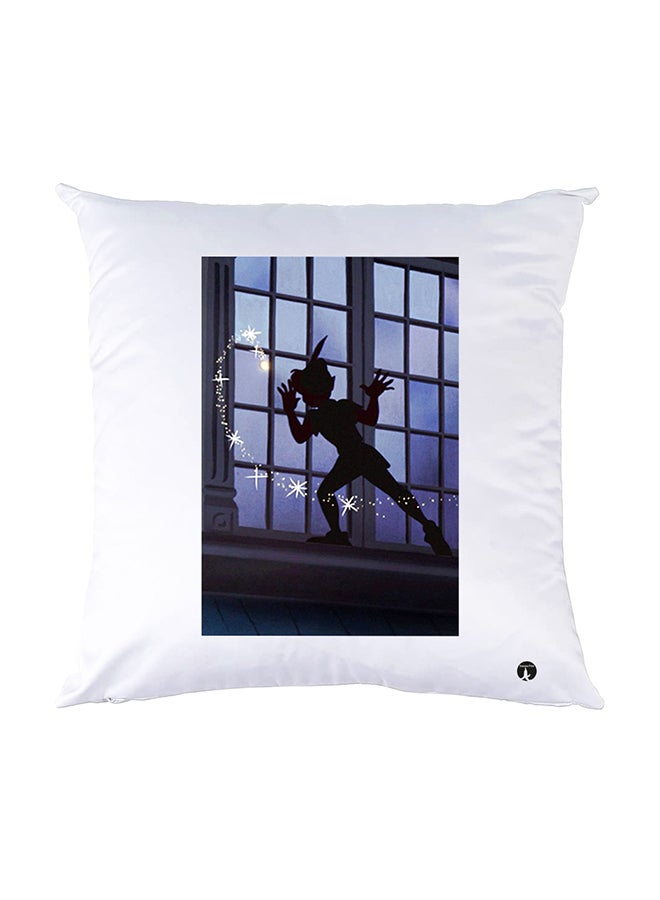 بي بي وسادة نوم مزينة بطبعات أبيض 30x30سم