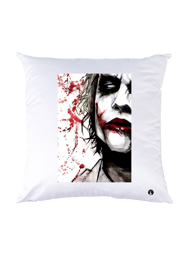 BP Printed Pillow White 30x30cm