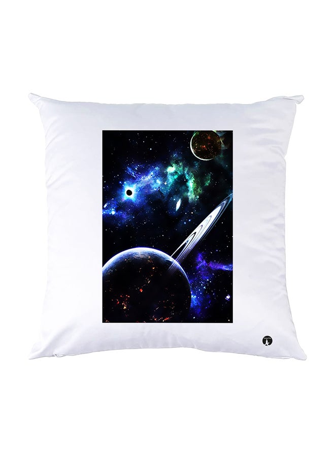 BP Printed Pillow White 30x30cm
