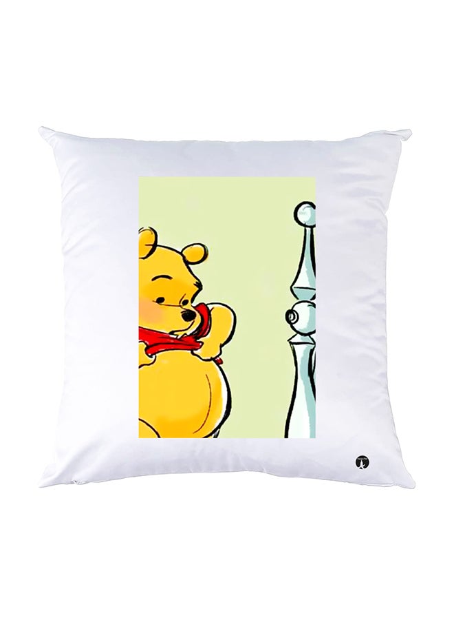 BP Printed Pillow White 30x30cm