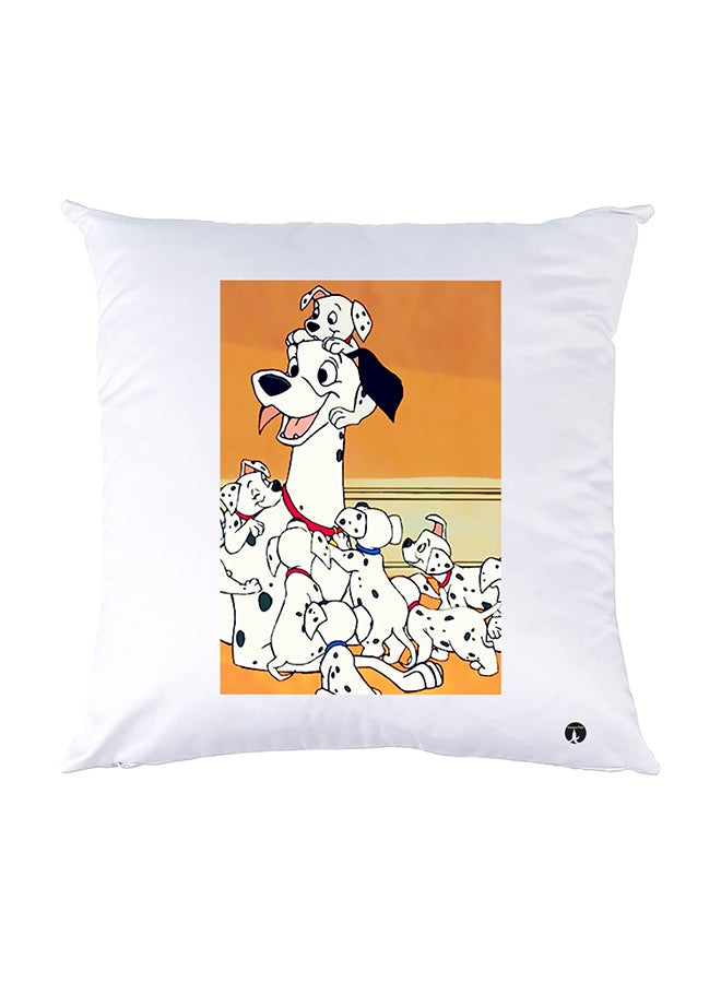 بي بي وسادة نوم مزينة بطبعات أبيض 30x30سم