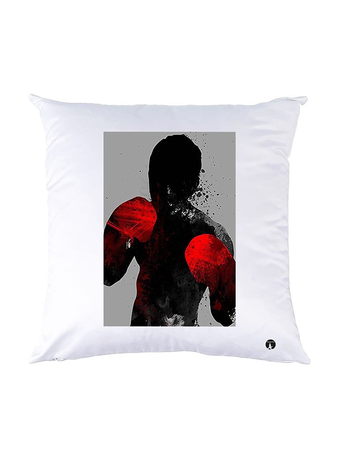 BP Printed Pillow White 30x30cm