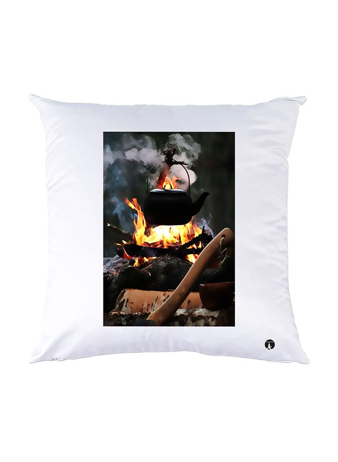 BP Printed Pillow White 30x30cm