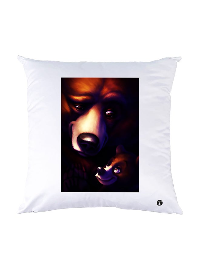 BP Printed Pillow White 30x30cm