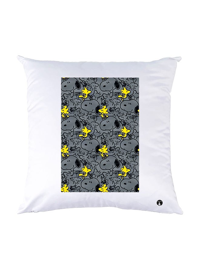 BP Printed Pillow White 30x30cm