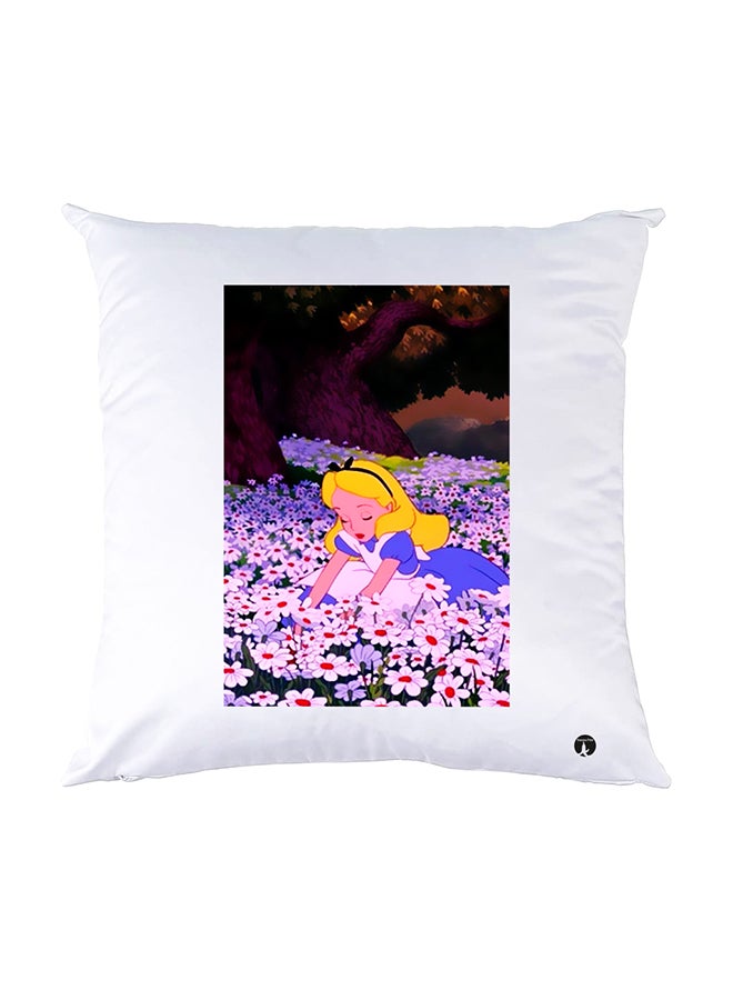 BP Printed Pillow White 30x30cm