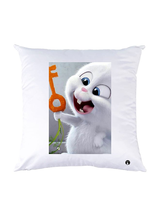 BP Printed Pillow White 30x30cm