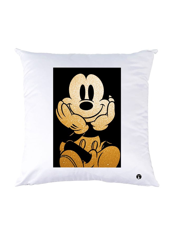 BP Printed Pillow White 30x30cm