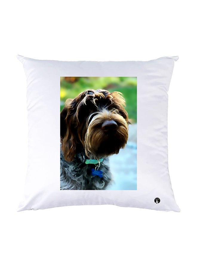 BP Printed Pillow White 30x30cm