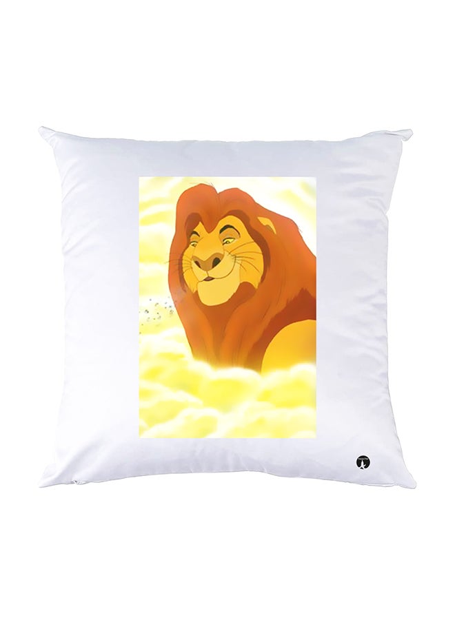 BP Printed Pillow White 30x30cm