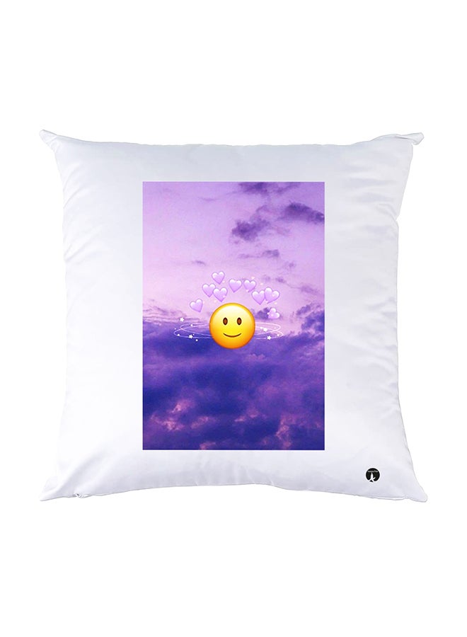 بي بي وسادة نوم مزينة بطبعات أبيض 30x30سم